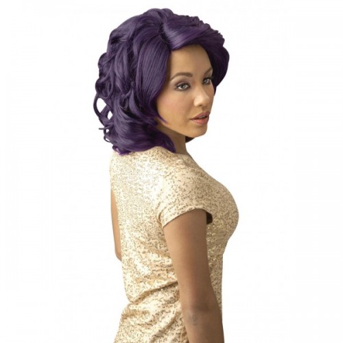 NEW BORN FREE Synthetic Hair Lace Front Wig Magic Lace Curved Part - MLC165